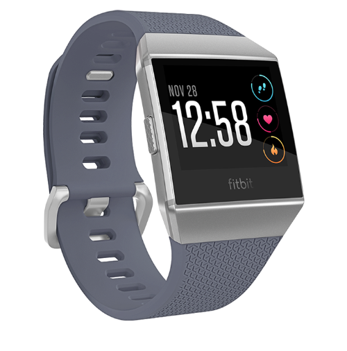 Fitbit Ionic Blue Gray - White