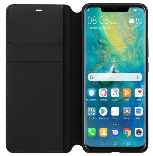 Huawei Mate 20 Pro Wallet Phone Cover Black