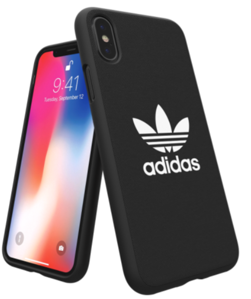 Adidas iPhone X Moulded Back Phone Case Black