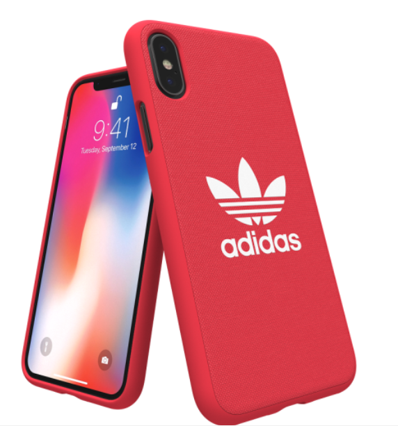 Adidas iPhone X Moulded Back Phone Case Radiant Red