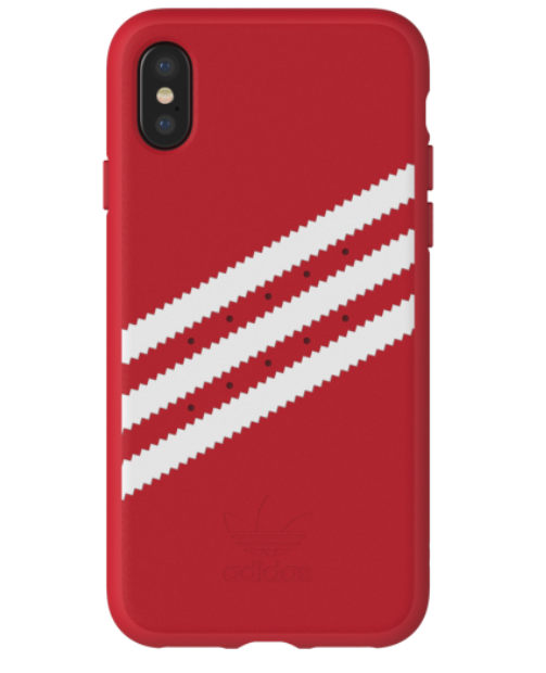 Adidas iPhone X Moulded Back Phone Case Royal Red-White