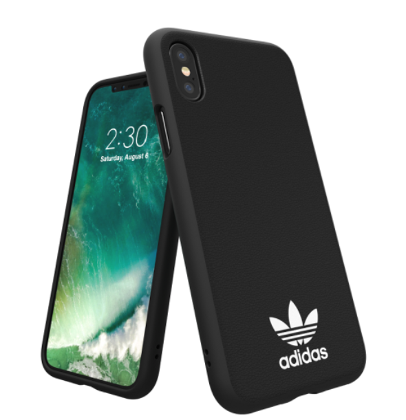 Adidas iPhone X Moulded Back Phone Case Black logo